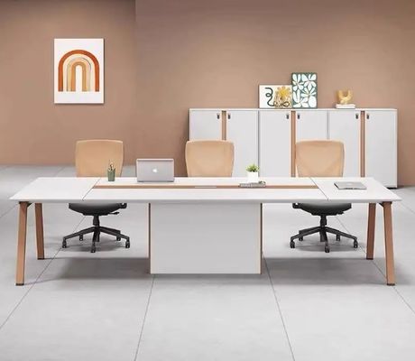 Meubles de bureau modulaires en bois modernes Table 2 4 personnes Cubicle poste de travail Directeur Bureau du personnel