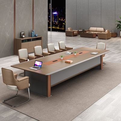 Table de conférence en bois de luxe moderne Table de table de bureau pour salle de réunion Table de conférence