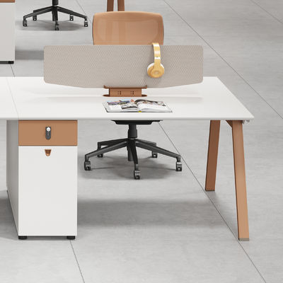 En bois 2 4 6 sièges Cubicles Bureau Station de travail Meubles de bureau Modulaire Bureau Bureau Station de travail