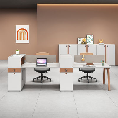 Moderne 2 4 6 Personnes Bureau Bureau Cubicle Bureau Bureau Bureau de travail Table ouverte Mobilier de bureau modulaire Bureau de travail Bureau