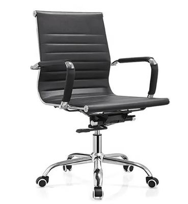 711 Chaise de bureau pivotante réglable à l' arrière en poudre moderne avec accoudoir