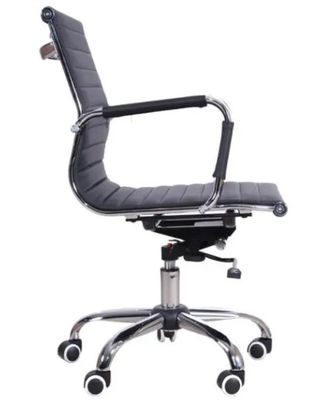 711 Chaise de bureau pivotante réglable à l' arrière en poudre moderne avec accoudoir
