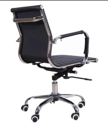 711 Chaise de bureau pivotante réglable à l' arrière en poudre moderne avec accoudoir
