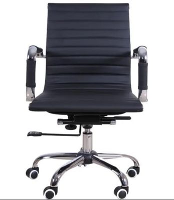 711 Chaise de bureau pivotante réglable à l' arrière en poudre moderne avec accoudoir