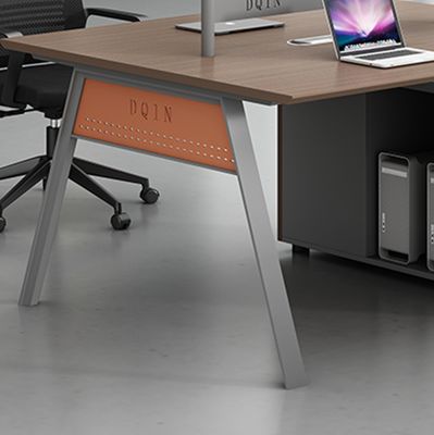 Bureau de bureau pour plusieurs personnes Bureau de chef Table de directeur en bois Bureau moderne avec armoire