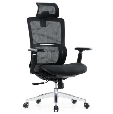 Support lombaire Full Mesh Luxury Mesh avec repose-tête en tissu réglable Confort Bureau fauteuil ergonomique