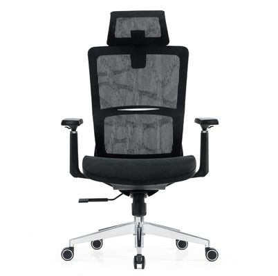 Support lombaire Full Mesh Luxury Mesh avec repose-tête en tissu réglable Confort Bureau fauteuil ergonomique