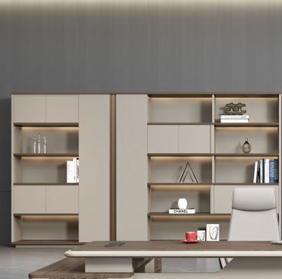 Moderne en forme de L Directeur Manger Solutions de mobilier de bureau Table et chaise