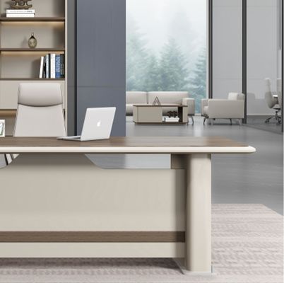 Moderne en forme de L Directeur Manger Solutions de mobilier de bureau Table et chaise