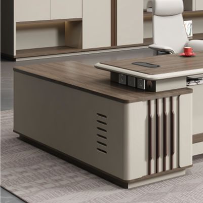 Meubles de bureau modernes en forme de L Chef Directeur Général Grand bureau