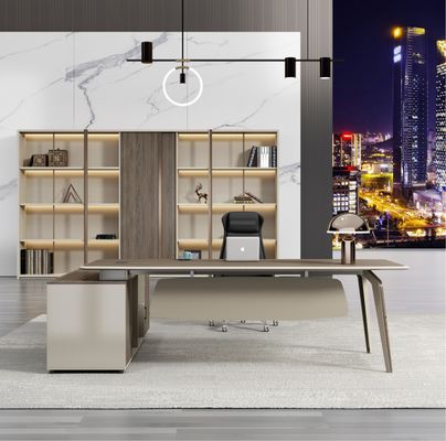 Moderne Chef Table forme L Directeur Bureau Office Meubles de luxe Bureau de bureau