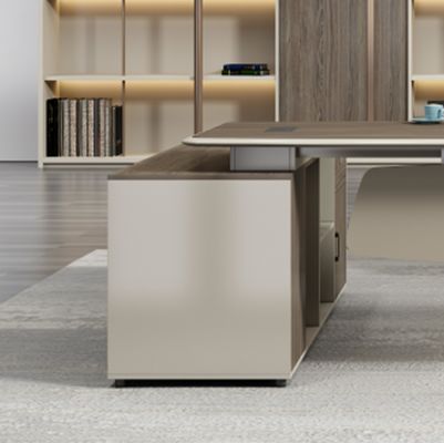 Moderne Chef Table forme L Directeur Bureau Office Meubles de luxe Bureau de bureau