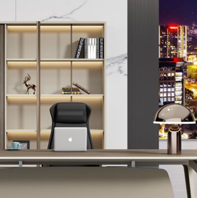 Moderne Chef Table forme L Directeur Bureau Office Meubles de luxe Bureau de bureau