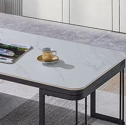 Y03# Meubles de bureau modernes Table à café en marbre Table à thé à la réception