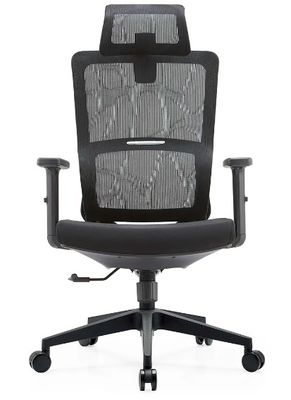 Meubles en maillage noir support lombaire massage moderne en gros repos de bras confort en tissu chaise de bureau ergonomique