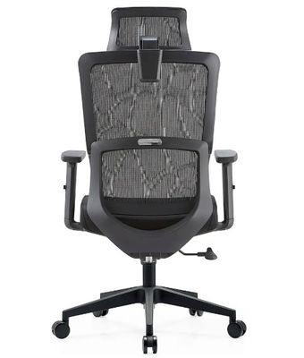 Meubles en maillage noir support lombaire massage moderne en gros repos de bras confort en tissu chaise de bureau ergonomique