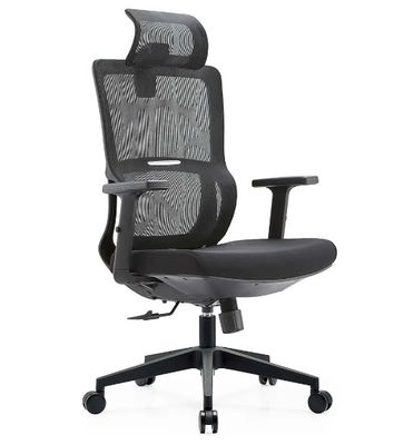 Meubles en maillage noir support lombaire massage moderne en gros repos de bras confort en tissu chaise de bureau ergonomique