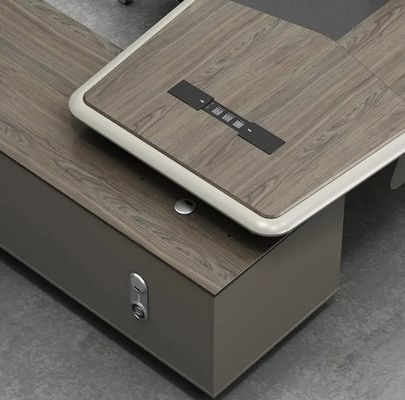 Table haute qualité pour le chef de la direction Meubles de bureau modernes Bureau de luxe Bureau de bureau Bureau de bureau Table de bureau avec table latérale et tiroir