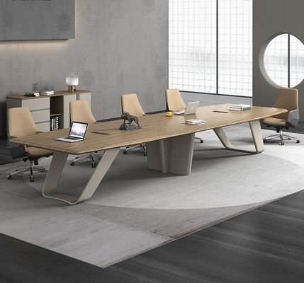 Meubles de bureau Salle de bureau Table de conférence Mdf Bureau moderne Oem Table de conférence en faisceau de bois Table de réunion
