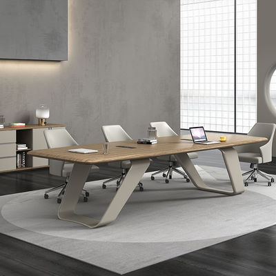 Meubles de bureau Salle de bureau Table de conférence Mdf Bureau moderne Oem Table de conférence en faisceau de bois Table de réunion