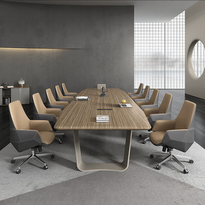 Meubles de bureau Salle de bureau Table de conférence Mdf Bureau moderne Oem Table de conférence en faisceau de bois Table de réunion