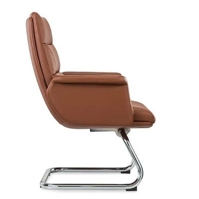 Chaise de bureau ergonomique roue chrome souple confortable en cuir en pouf boss gestionnaire tourne-disque moderne