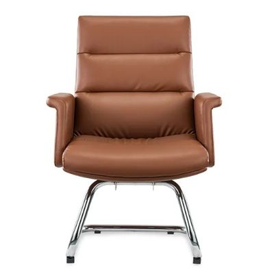 Chaise de bureau ergonomique roue chrome souple confortable en cuir en pouf boss gestionnaire tourne-disque moderne