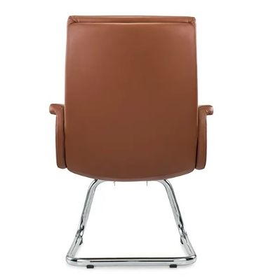 Chaise de bureau ergonomique roue chrome souple confortable en cuir en pouf boss gestionnaire tourne-disque moderne
