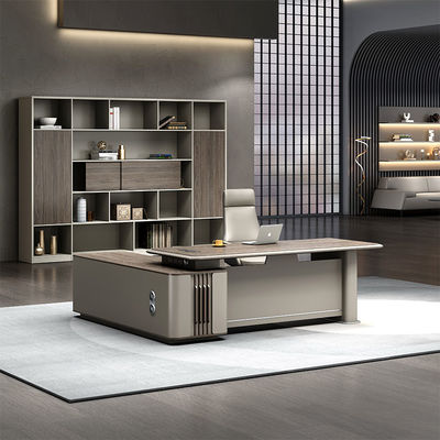 Moderne en forme de L Directeur Gestionnaire Directeur Général Chef Solutions de mobilier de bureau Table et chaise ensemble Bureau exécutif