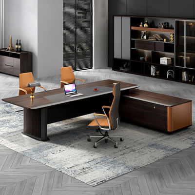 Fabrique personnalisée Design moderne en forme de L Directeur Gérant Directeur Général Chef Bureau exécutif Office Table mobilier ensemble