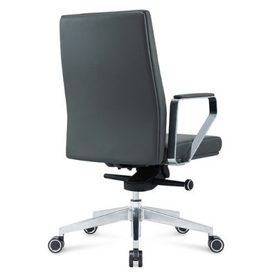 Chaise de bureau pivotante en cuir pour le patron du bureau, fauteuil de massage ergonomique avec roue à roulettes