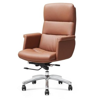 Luxe moderne réglable gestionnaire pivotant exécutif haute qualité ergonomique véritable vrai cuir fauteuil de bureau