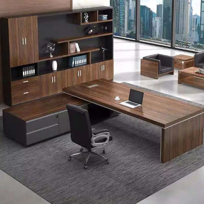 Fabrication sur mesure Directeur moderne Meubles de bureau Table en forme de L Directeurs de bureau Grand bureau de classe