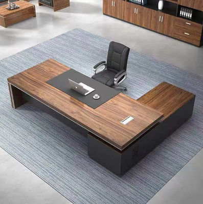Fabrication sur mesure Directeur moderne Meubles de bureau Table en forme de L Directeurs de bureau Grand bureau de classe