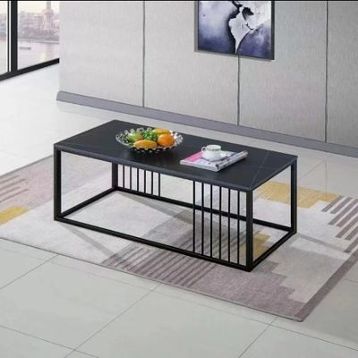 Nouveaux produits Derniers modèles Table à thé Rock Plate Bureau Canapé Table à café Combinaison Salle de réception Table à thé moderne simple
