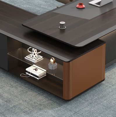 Meubles de bureau modernes Derniers bureaux Bureau poste de travail Table Designs PDG Bureau exécutif Gestionnaire Table en forme de L