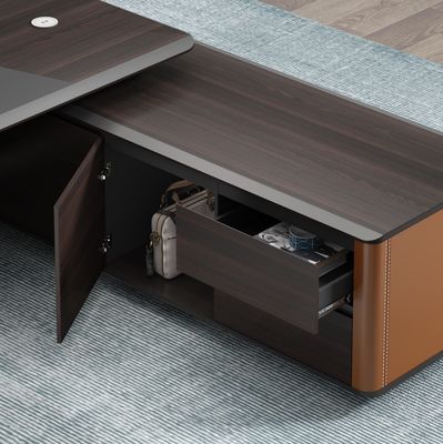 Meubles de bureau modernes Derniers bureaux Bureau poste de travail Table Designs PDG Bureau exécutif Gestionnaire Table en forme de L