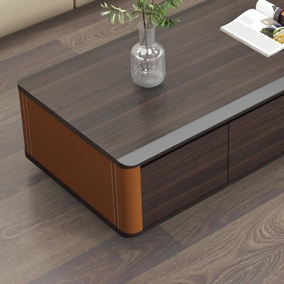 meubles de bureau armoire de rangement carré en bois avec porte petite table d'affichage table d'angle pour les tables basses