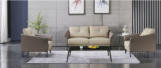 Conception simple de haute qualité Trois sièges de réception Meubles modernes Contemporains C.E.O. cuir de luxe Sofa de bureau exécutif moderne