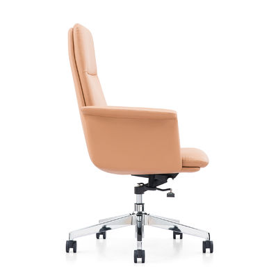 Chaise en cuir exécutif Chaise de bureau en cuir de vache Chef Table de bureau Meubles de bureau