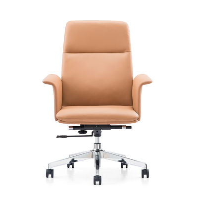 Chaise en cuir exécutif Chaise de bureau en cuir de vache Chef Table de bureau Meubles de bureau