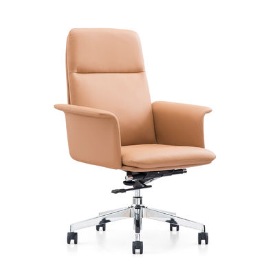 Chaise en cuir exécutif Chaise de bureau en cuir de vache Chef Table de bureau Meubles de bureau