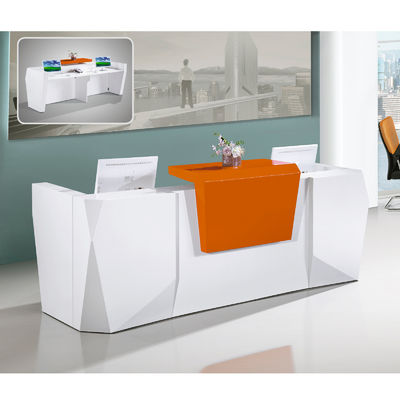 Bureau de réception minimaliste moderne haut de gamme pour les bureaux Bureau d'entrée haute qualité pour les immeubles de bureaux
