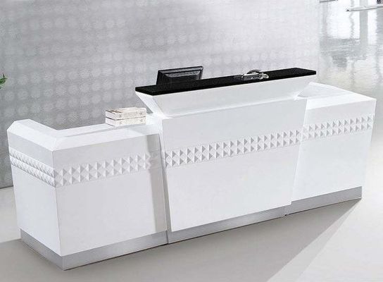 Nouveau design populaire de luxe minimaliste bureau de réception en marbre pour les bureaux de bureau