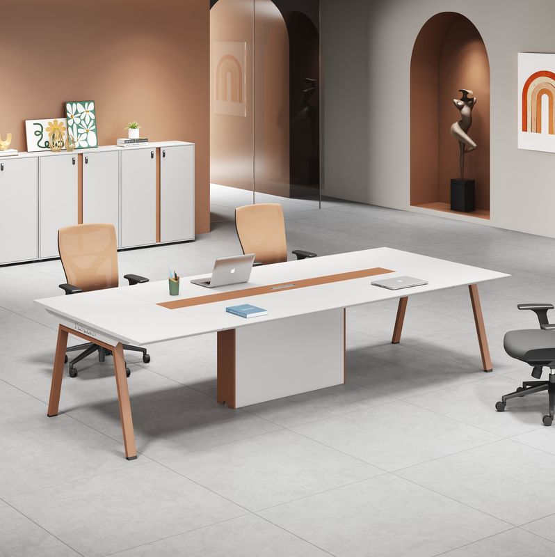 Meubles de bureau modulaires en bois modernes Table 2 4 personnes Cubicle poste de travail Directeur Bureau du personnel