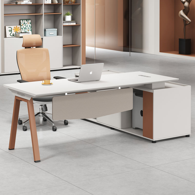 Meubles de bureau commerciaux modernes Table de travail de l'ordinateur Bureau de bureau exécutif Directeur Bureau du patron