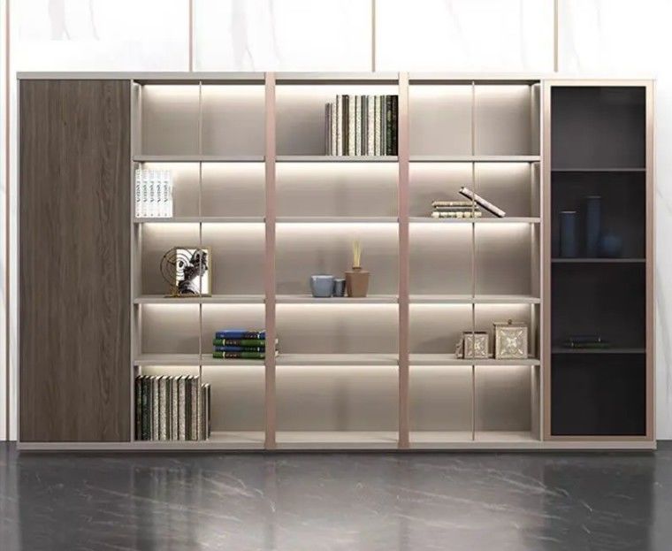 Fabrique Nouveau meuble commercial chaud bureau grande bibliothèque Mfc rangement de fichiers Cabinet de bureau