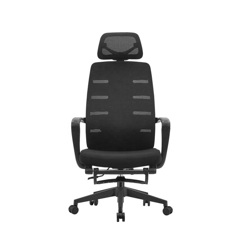Chaise de bureau ergonomique haut de gamme pour de longues heures de siège confortable Chaise de bureau exécutive réglable en maille noire