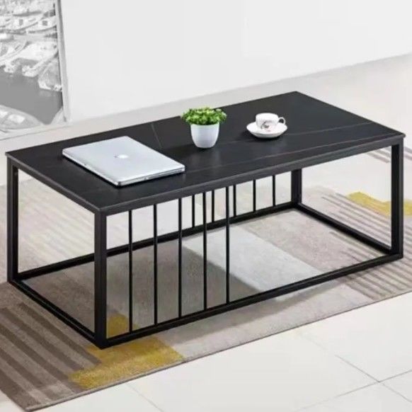 Nouveaux produits Derniers modèles Table à thé Rock Plate Bureau Canapé Table à café Combinaison Salle de réception Table à thé moderne simple