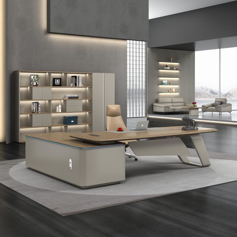 Vente en gros Directeur Général Bureau Bureau Table Executive Bois Moderne Luxe Design Bureau Meubles de bureau Contemporain